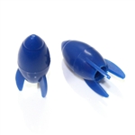 2 Custom Blue Rocket Tire Wheel Air Stem Presta Valve Caps for Bicycle-Bike