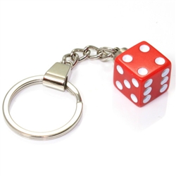 Red Dice Keychain
