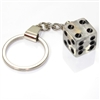 Clear Dice Keychain