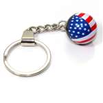 Key Chain - American Flag Ball