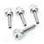 Door Lock Knobs - Chrome Iron Cross - Set of 4