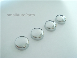 4 Chrome ABS License Plate Frame Screw Caps