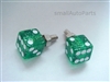 Green Glitter Dice License Plate Frame Fasteners Bolts