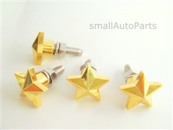 Gold Star License Plate Frame Fasteners Bolts