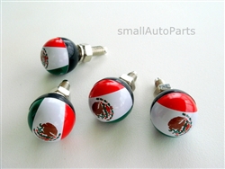 Mexico Flag License Plate Frame Fasteners Bolts