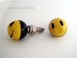 Smiley Face License Plate Frame Fasteners Bolts