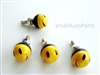 Smiley Face License Plate Frame Fasteners Bolts