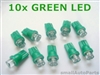 Green T10 LED Light Bulbs