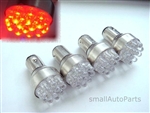 Red 1157 12-LED Light Bulbs