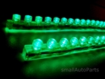 Green 24CM 9.5" PVC LED Light Strips