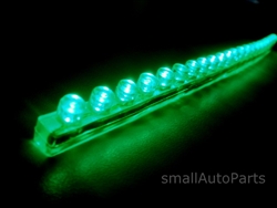 Green 24CM 9.5" PVC LED Light Strip