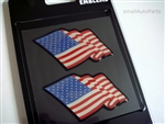 American Flag Domed Emblem Stickers