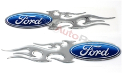 Ford Flames Domed Emblem Stickers