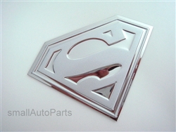 Superman Stainless Steel Chrome Emblems