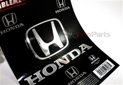 Honda Chrome Vinyl Sticker Decal