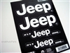 Jeep Chrome Vinyl Stickers