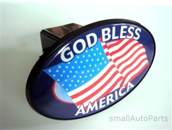 God Bless America USA Flag Tow Hitch Cover