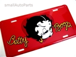 Betty Boop Aluminum License Plate