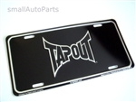 Tap Out Aluminum License Plate