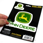 John Deere Clear Vinyl Sticker Decal