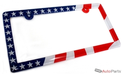American Flag License Plate Frame
