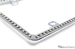 Chrome Diamond Bling License Plate Frame