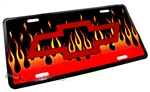 Chevrolet Flames Aluminum License Plate