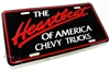Chevrolet The Heartbeat Of America Aluminum License Plate