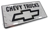 Chevy Trucks Aluminum License Plate