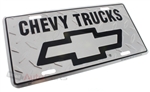 Chevy Trucks Aluminum License Plate