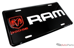 Dodge Ram Aluminum License Plate