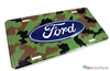 Ford Camouflage Aluminum License Plate