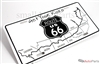 Route 66 Get Your Kicks Aluminum License Plate