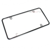 Metal Chrome Thin Outline License Plate Tag