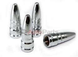 Chrome ABS Bullet Spike Tire Valve Stem Caps