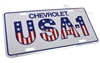 Chevrolet USA-1 Aluminum License Plate