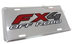 Ford Fx4 Off Road Aluminum License Plate Tag