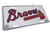 Atlanta Braves Aluminum License Plate Tag