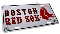 Boston Red Sox Aluminum License Plate Tag