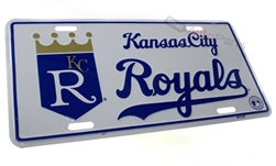 Kansas City Royals MLB Aluminum License Plate Tag
