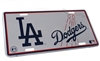 Los Angeles Dodgers MLB Aluminum License Plate Tag