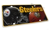 Pittsburgh Steelers #1 Fan NFL Aluminum License Plate Tag