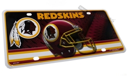 Washington Redskins #1 Fan NFL Aluminum License Plate Tag