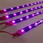 12 inch Pink/Purple LED Light Strips - Set of 4