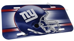 New York Giants NFL Plastic License Plate Tag