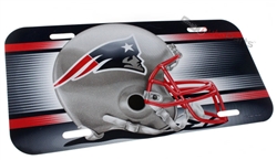 New England Patriots NFL Plastic License Plate Tag