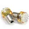 2 x Amber Yellow 1156 LED Bulbs