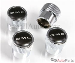 GMC Logo Chrome ABS Tire Stem Valve Caps