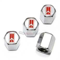 Oldsmobile Logo Chrome ABS Tire Valve Stem Caps