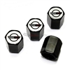 Chevrolet Corvette C4 Logo Black ABS Tire Valve Stem Caps